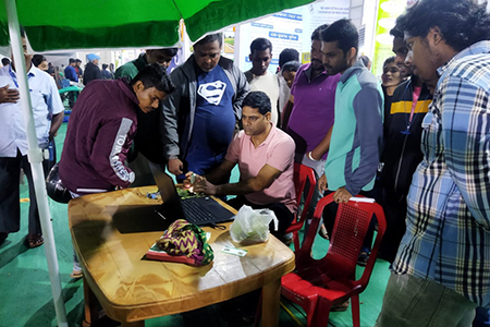 Demonstration of climate-smart agriculture technologies at zonal-level agriculture exhibition in Odisha