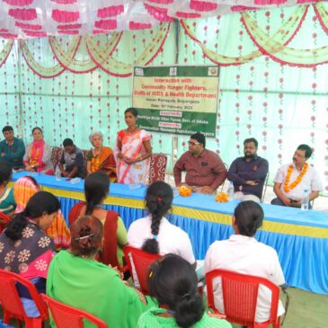 MSSRF Chairperson interacts with social workers in Koraput