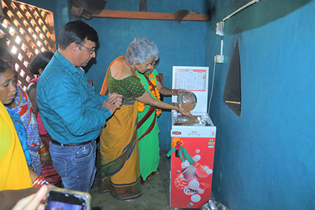 Dr Soumya Swaminathan inaugurates mini millet flour mill in Ramaguda village